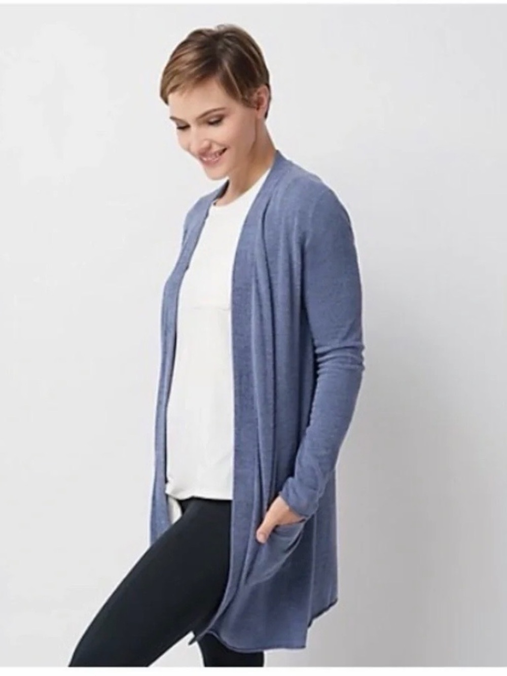 Barefoot Dreams L CozyChic Ultra Lite Long Cardi - Picture 2 of 7